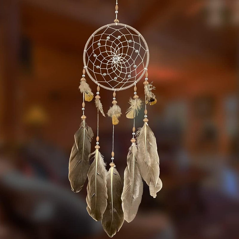 DeiryuRay Handmade Dream Catchers for Boys Girls Kids Adults Small Feather Dreamcatcher for Native American Bedroom Wall Boho Décor - Image 1