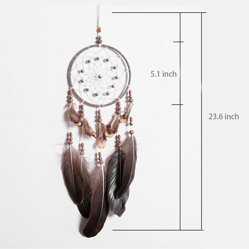 DeiryuRay Handmade Dream Catchers for Boys Girls Kids Adults Small Feather Dreamcatcher for Native American Bedroom Wall Boho Décor - Image 3