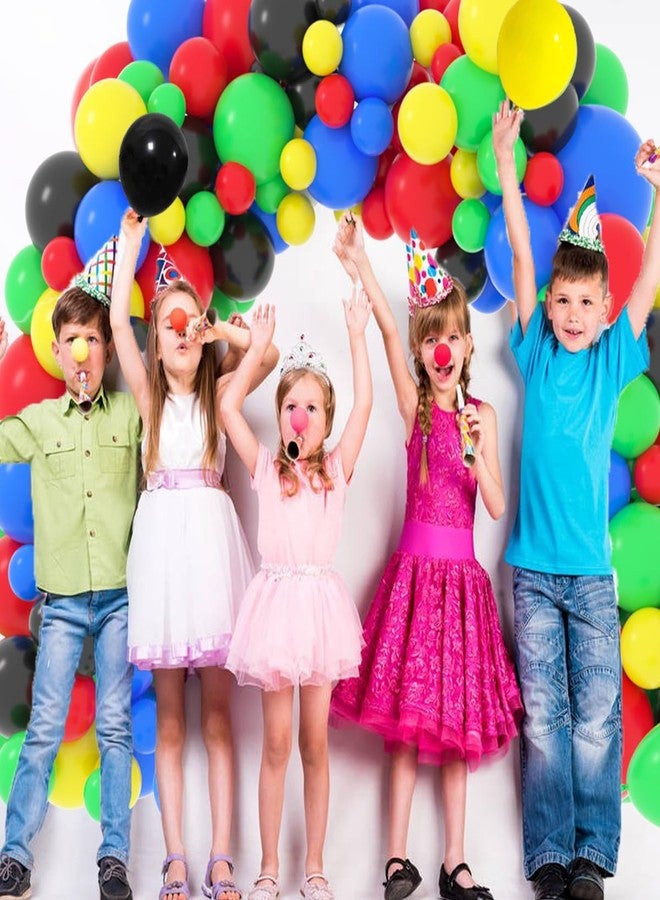 لوديو طقم قوس بالونات أحمر، أصفر، أخضر، أزرق، أسود - 122 قطعة بالونات حمراء، زرقاء، سوداء، بالونات سبير هيرو لتزيين حفلات أعياد ميلاد أبطال الروبوتات، حفلات التخرج، حفلات استقبال المولود، وحفلات السيرك - Image 5