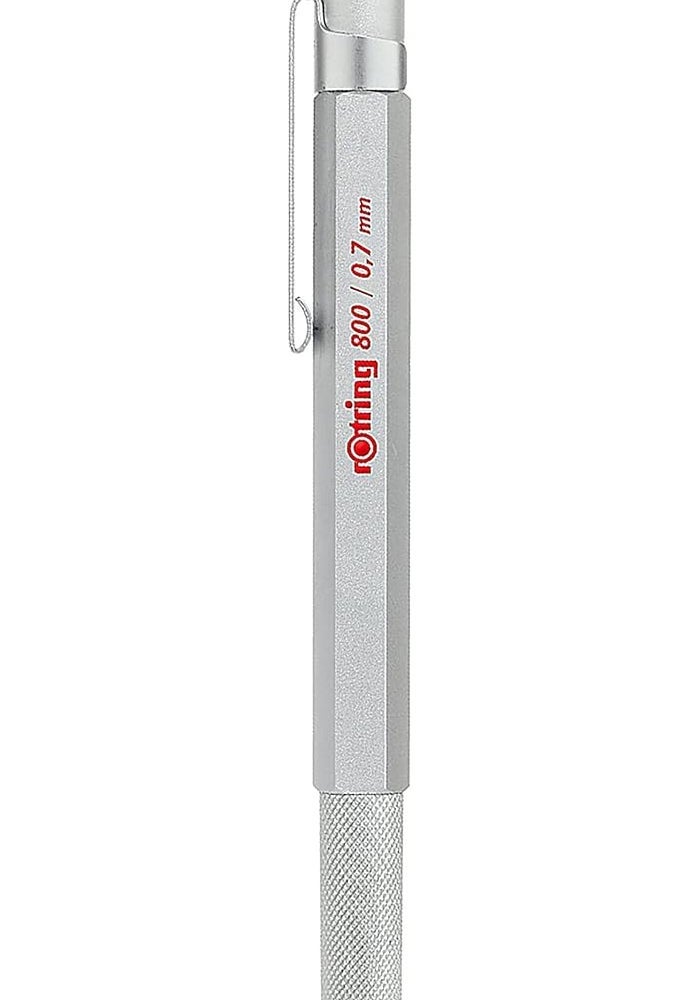 Rotring 800 Retractable Mechanical Pencil, Silver Barrel, 0.7 mm - Image 2