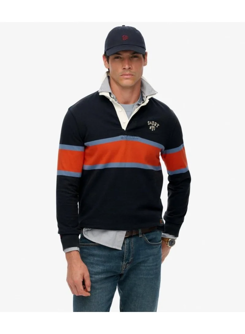 Superdry  Vintage Athletic Stripe Rugby Top for Men | Best Price UAE