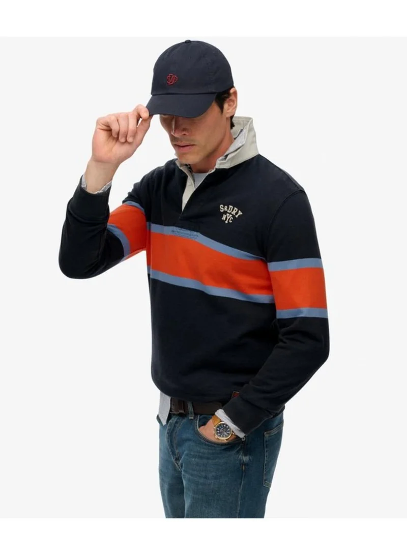 Superdry  Vintage Athletic Stripe Rugby Top for Men | Best Price UAE