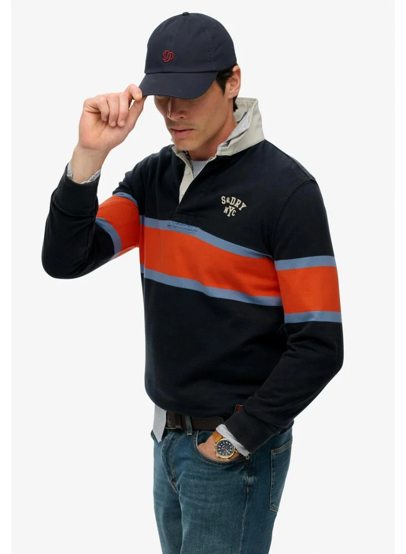 Superdry  Vintage Athletic Stripe Rugby Top for Men | Best Price UAE