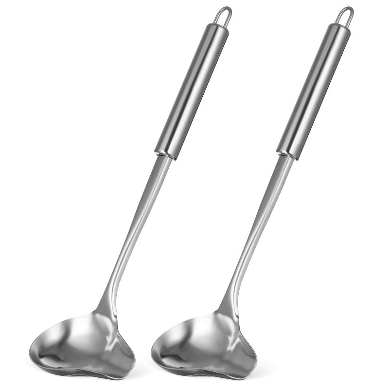 Sauce Ladle with Pouring Spout for Accurate Serving, Durable Stainless Steel Kitchen Tool - Image 1