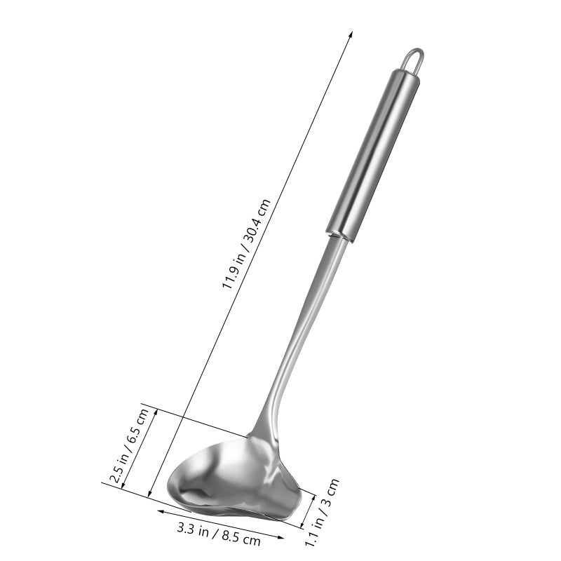 Sauce Ladle with Pouring Spout for Accurate Serving, Durable Stainless Steel Kitchen Tool - Image 2