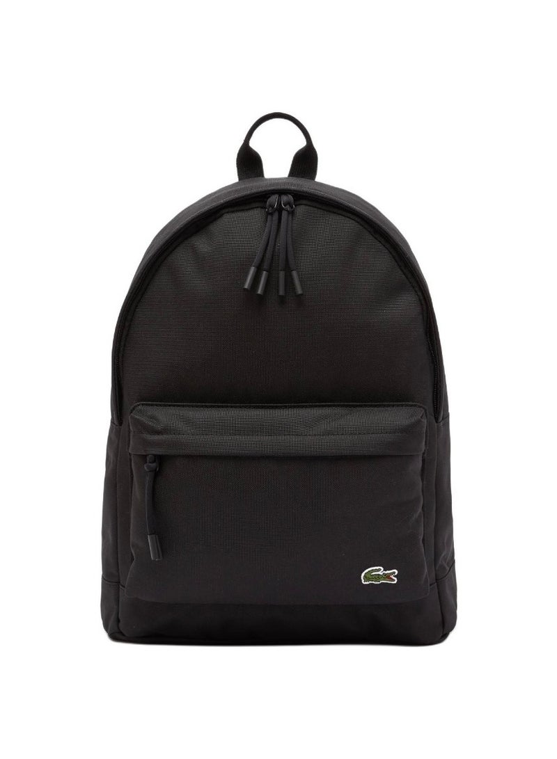 Zipper opening and closing black shoulder bag regular men and women with the same couple.  - Image 1