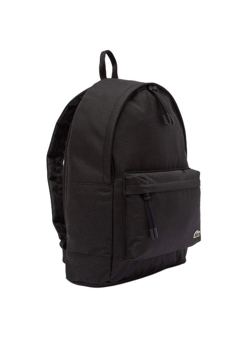 Zipper opening and closing black shoulder bag regular men and women with the same couple.  - Image 2