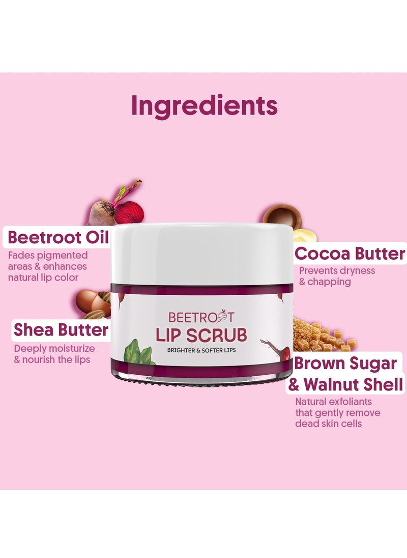 Aravi Organic Aravi Organic Beetroot Scrub For Brighter and Softer Lips Suitable for Dark Chapped Pigmented Lips 15G  - Image 3