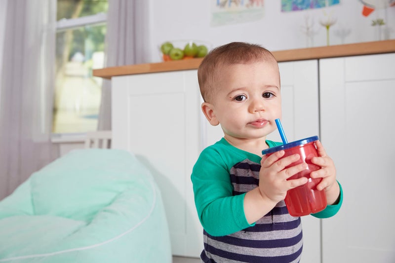 The First Years Take & Toss Toddler Straw Cups - Spill Proof and Dishwasher Safe Toddler Cups with Straws - Toddler Feeding Supplies - 10 Oz - 4 Count - Image 5