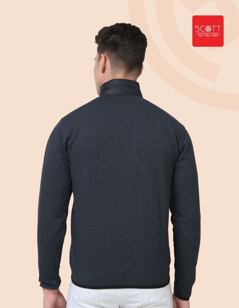 Scott International Jackets for Men | Winter wear | Men's Polyester Full Sleeve Zip with Pocket | Men Jackets | Winter Standard length Jackets - Image 3
