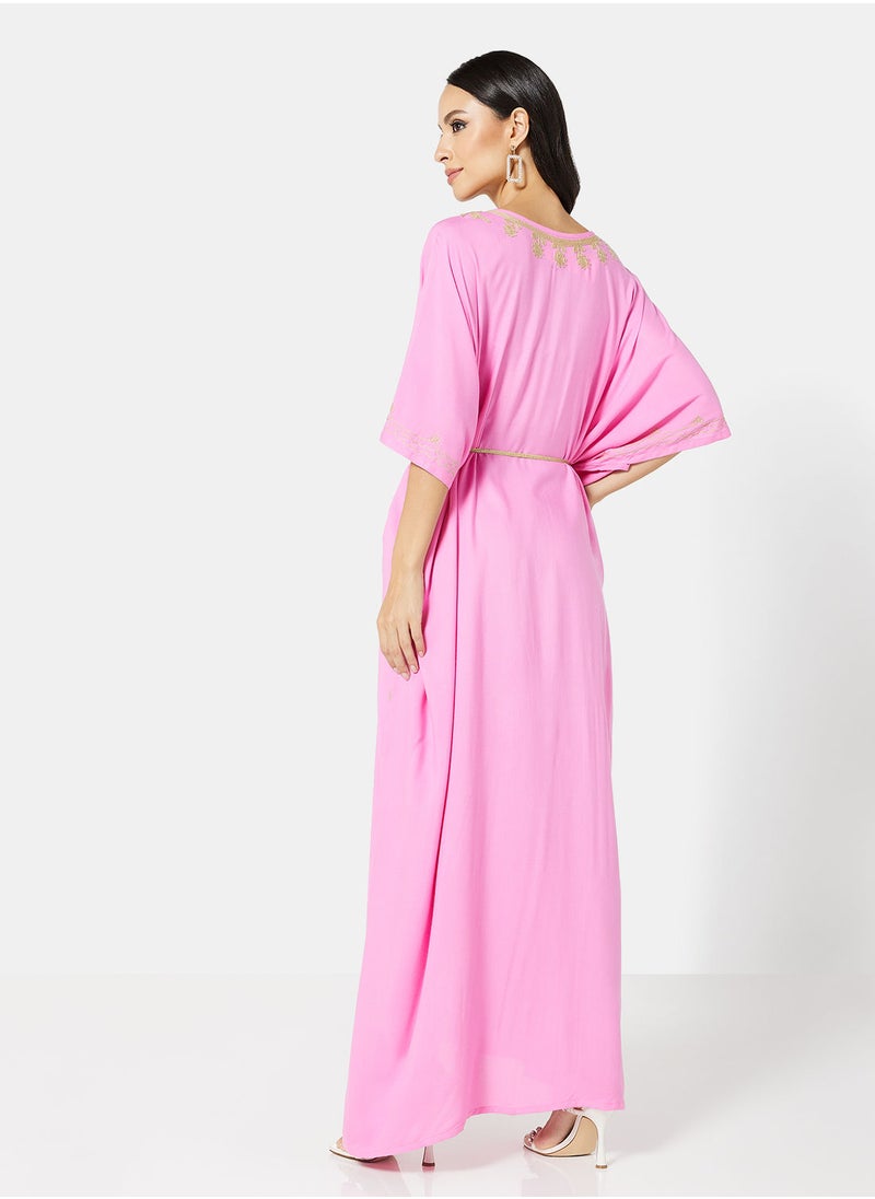 ARABIAN CLOSET EMBROIDERED KAFTAN  - Image 2