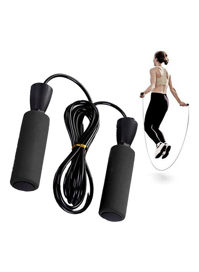 Generic Unisex Sport Fitness Adjustable Fast Speed Jump Wire Skip Rope Skipping Cord 8.5x3.2x3.3cm  - Image 2