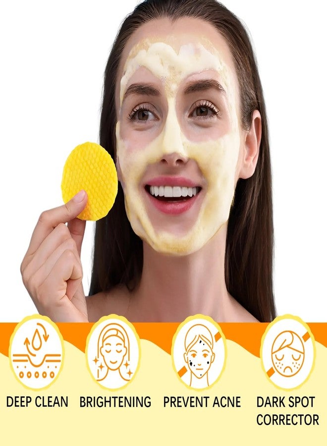 FullLight Tech Kojic Acid & Turmeric Face Cleansing Pad - Skin Brightening, Dark Spot Removal, Anti-Wrinkle & Acne Prevention - Hydrating Vitamin B5 & C Foaming Exfoliating Pad for All Skin Types (50 Pads) - Image 4