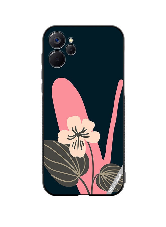 VR CREATIVE Protective Case Cover For Realme 9i 5G Alphabet V Design Multicolour - Image 1