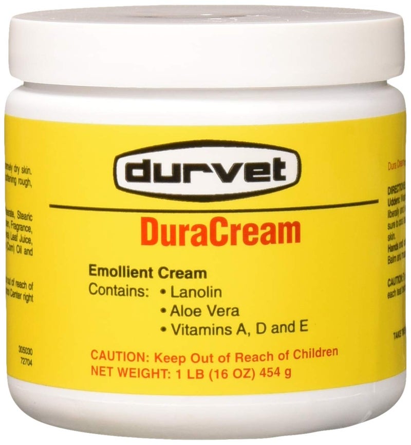 Durvet Duracream Emollient and Barrier Cream 1 Pound Container