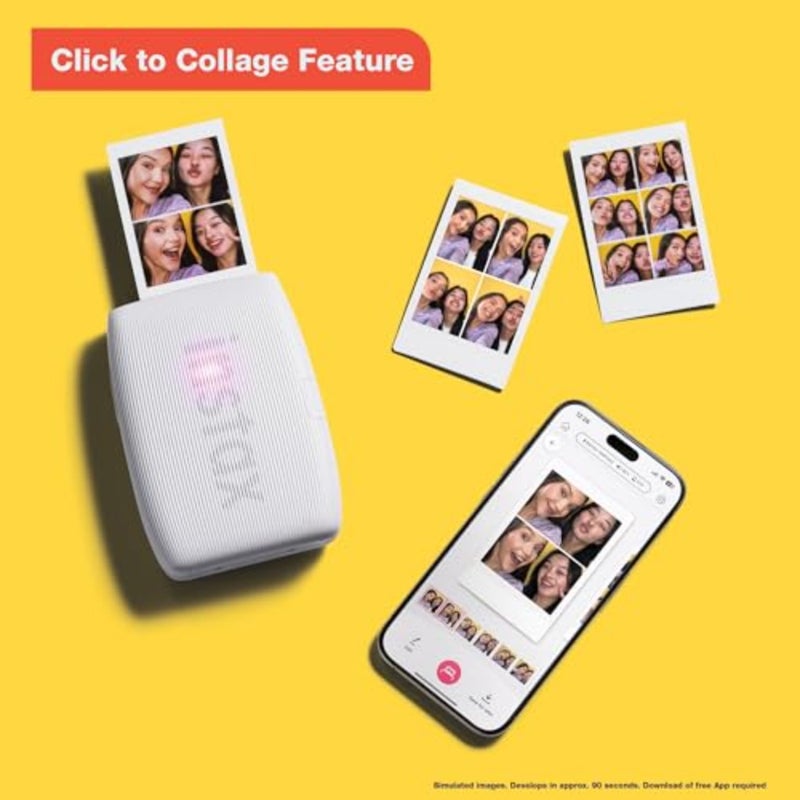 Instax Mini Link 3: طابعة صور فورية محمولة للمشاركة الاجتماعية، هيكل بلاستيكي، أبيض، اقتران بلوتوث سلس وتكامل تطبيق التحرير الإبداعي - Image 3