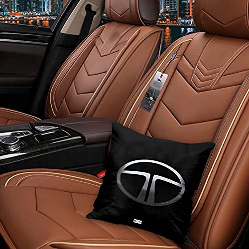 ME  YOU ME & YOU Car Cushion/Pillow | Cushion with Micro Fiber Filler | Back Car Cushion | Support Pillow Ideal for Car Seat | Cushion Pillow for Car (12 * 12 Inch) Pack-2 - Image 2