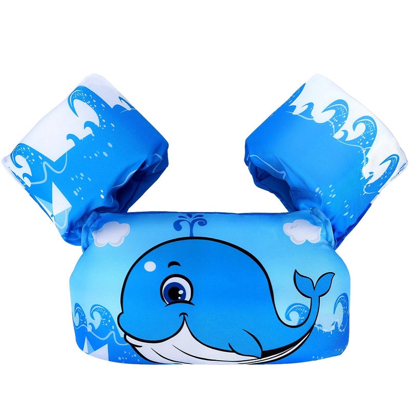 RATAVA Inflatable Arm Floaties for Kids Toddlers, Swimiming Floater Sleeves Arm Bands Floaties Water Wings Water Sports Learning Swim Training Aids (Design May Vary, Multicolor) - Image 1