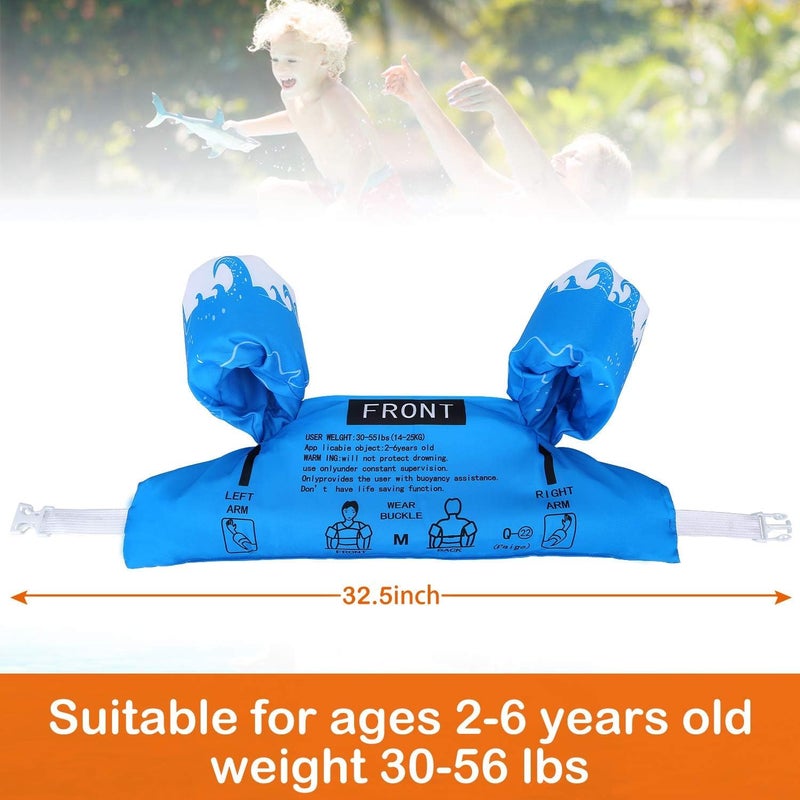 RATAVA Inflatable Arm Floaties for Kids Toddlers, Swimiming Floater Sleeves Arm Bands Floaties Water Wings Water Sports Learning Swim Training Aids (Design May Vary, Multicolor) - Image 5