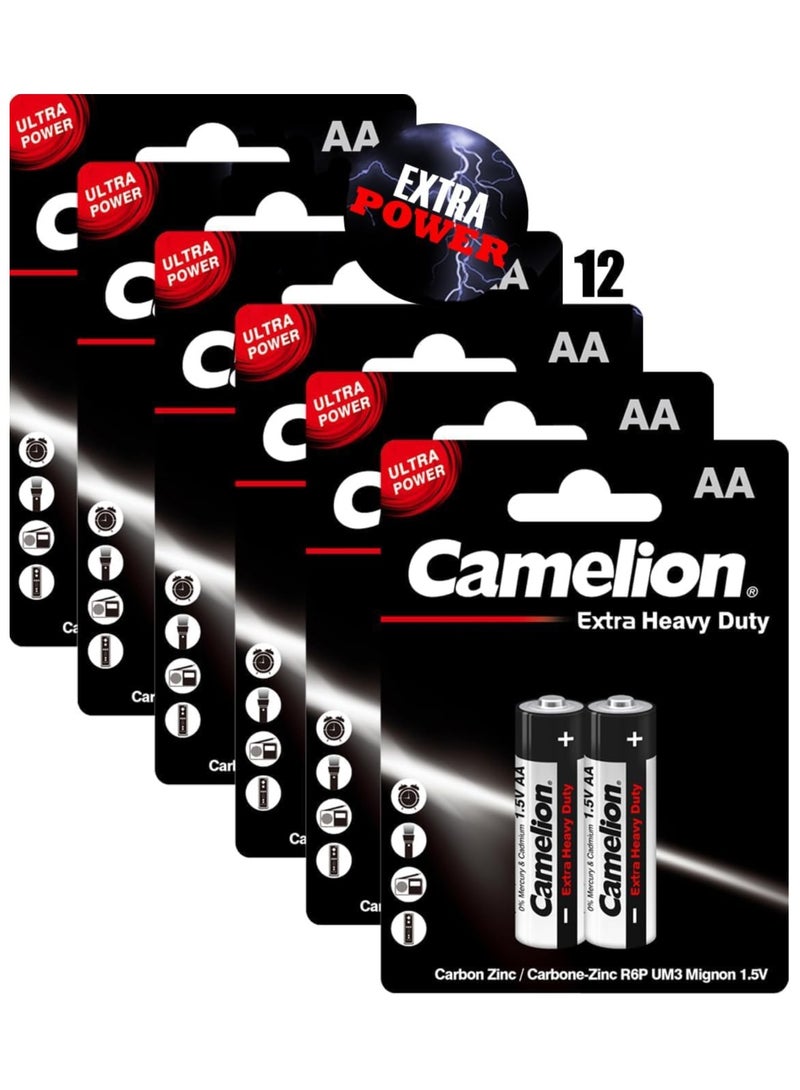 Camelion Camelion AA Extra Heavy Duty Battery 12 Packs