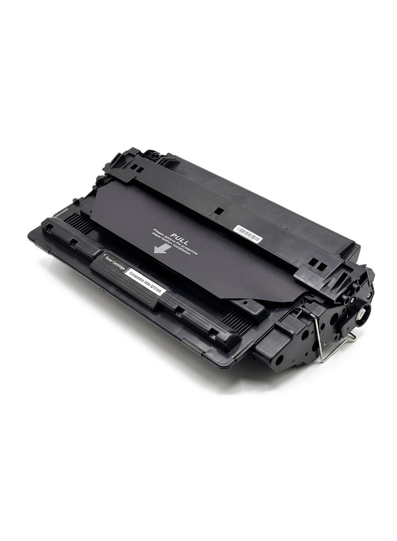 طباعة الذهب Gold Print Premium Toner Cartridge Q7516A Black, Compatible For HP LaserJet 5200, 5200n, 5200tn, 5200dtn, 5200L, Canon LBP 3500, 3900, 3920, 3970 Toner: Refined toner is infinitely close to original toner to achieve high color printing. - Image 2
