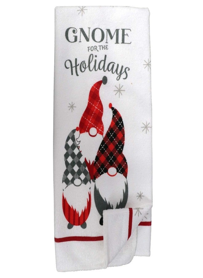 Greenbrier Cute Gnome for The Holidays 2 Piece Towel Set 15 x 25 - Image 1