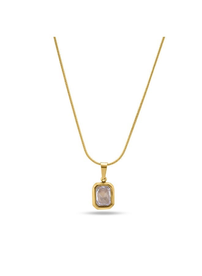 PALMONAS 18k Gold Tone Plated Everyday Exquisite Necklace for Women - Image 1