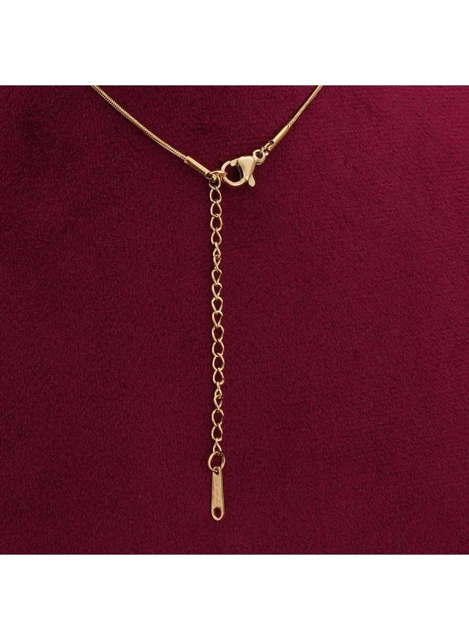 PALMONAS 18k Gold Tone Plated Everyday Exquisite Necklace for Women - Image 4