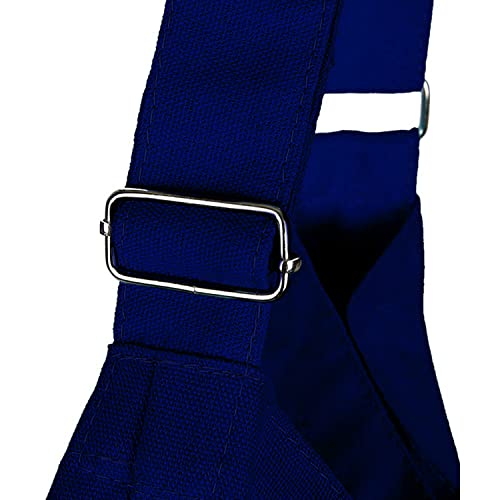 Lify Women's Retro Large Size Canvas Shoulder Bag Hobo Crossbody Handbag Casual Tote - 1 Piece (Navy Blue) - Image 4