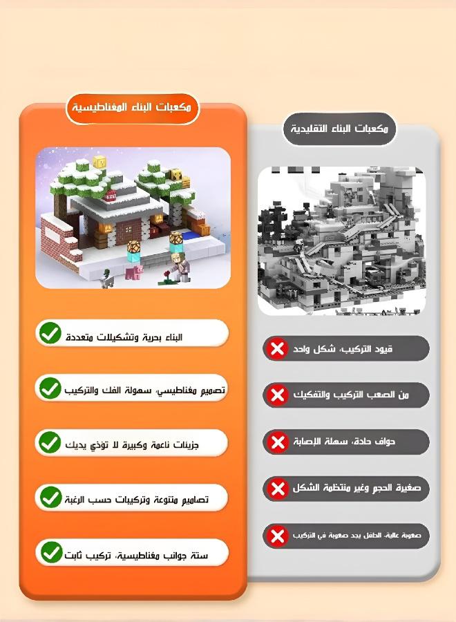 مكعبات بناء مغناطيسية: أشكال متنوعة، عوالم تنتظر البناء! - Image 4