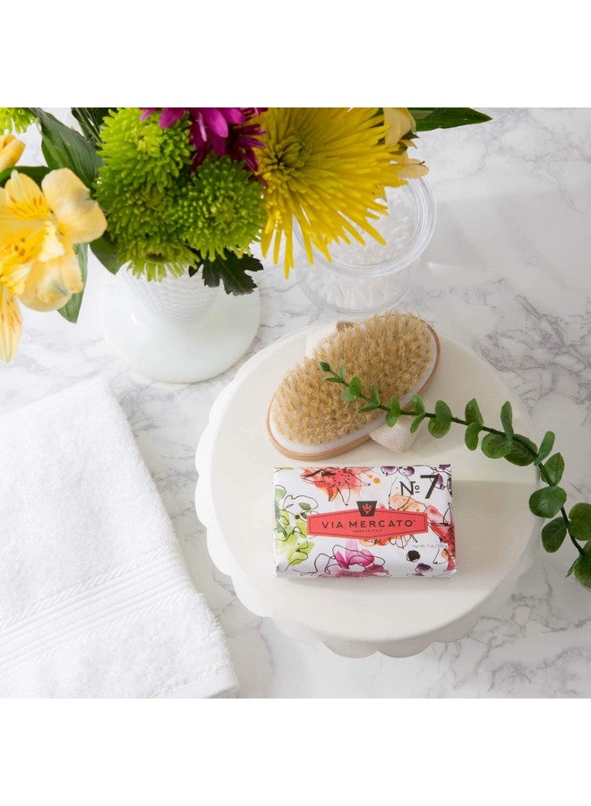 Via Mercato Italian Soap Bar (200 G) No. 7 Peach Fig Blossom & Rose  - Image 3