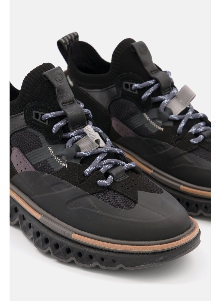 COLE HAAN - Women Wide Lace Up Sneaker Shoes, Black - Image 1