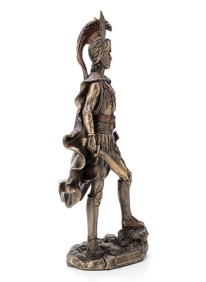 Veronese Design 12 Inch Alexander The Great Antique Bronze Finish Greek Roman Warrior Statue - Image 4