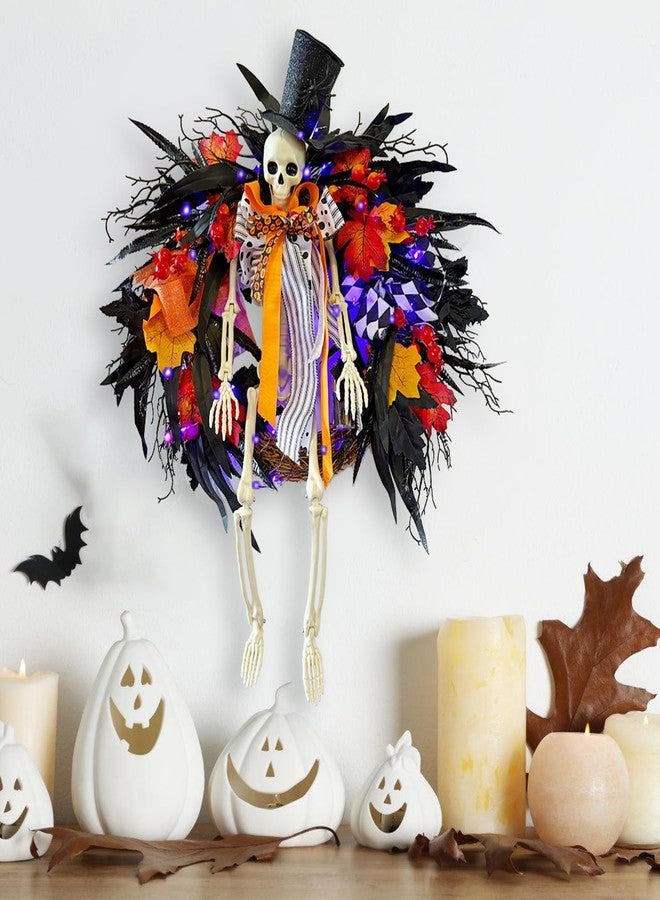 HipTree 26 Inch Halloween Wreath for Front Door - Image 2