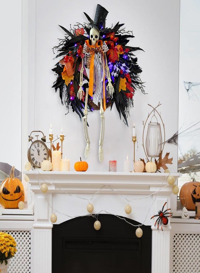 HipTree 26 Inch Halloween Wreath for Front Door - Image 4