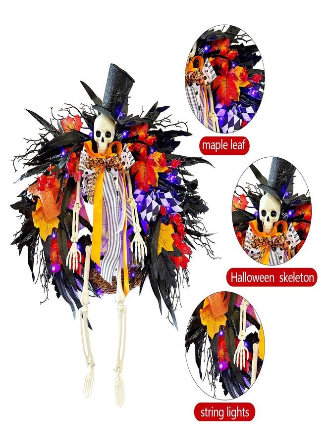 HipTree 26 Inch Halloween Wreath for Front Door - Image 5