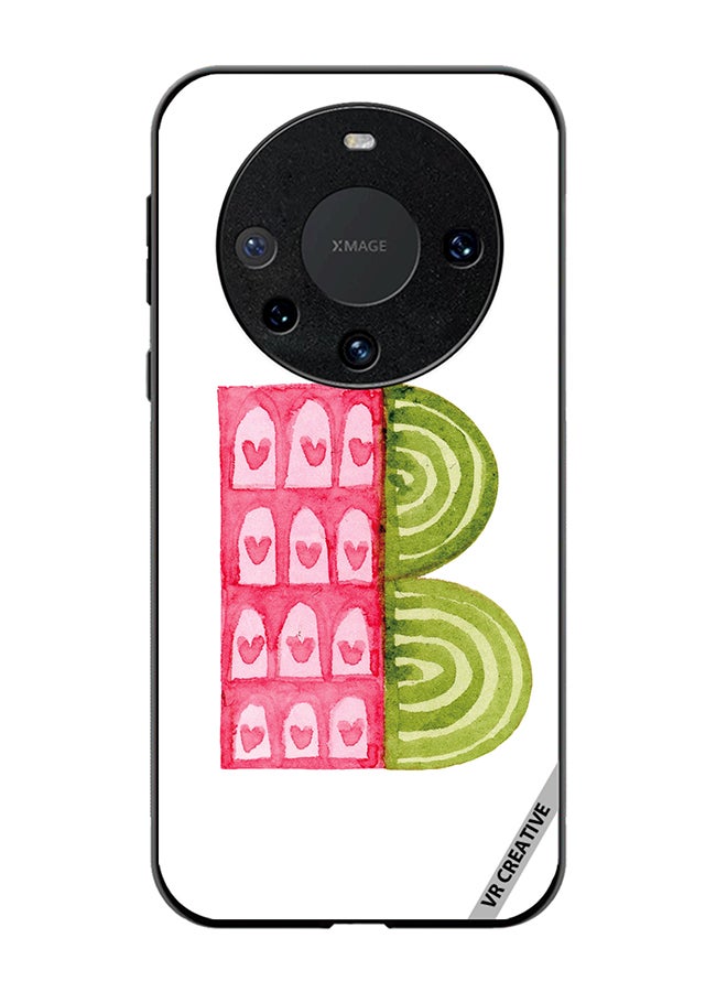 VR CREATIVE Protective Case Cover For Huawei Mate 60 Pro Plus Alphabet B Design Multicolour - Image 1