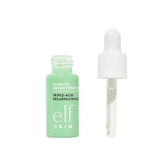 elf e.l.f. SKIN Blemish Breakthrough Triple-Acid Resurfacing Serum Mini, Hydrating Night Serum For Fighting Blemishes, Helps Improve Skin Tone & Texture - Image 1