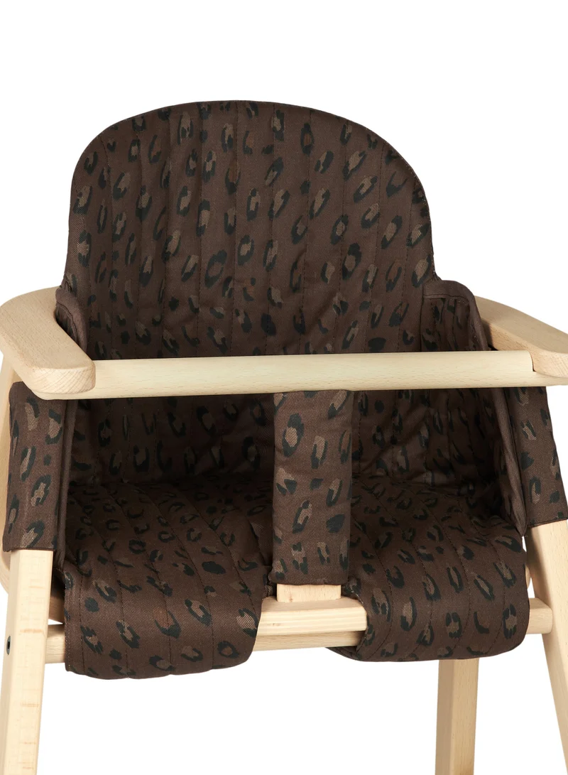 nobodinoz Leonie Brown Growing Green High Chair Cushion