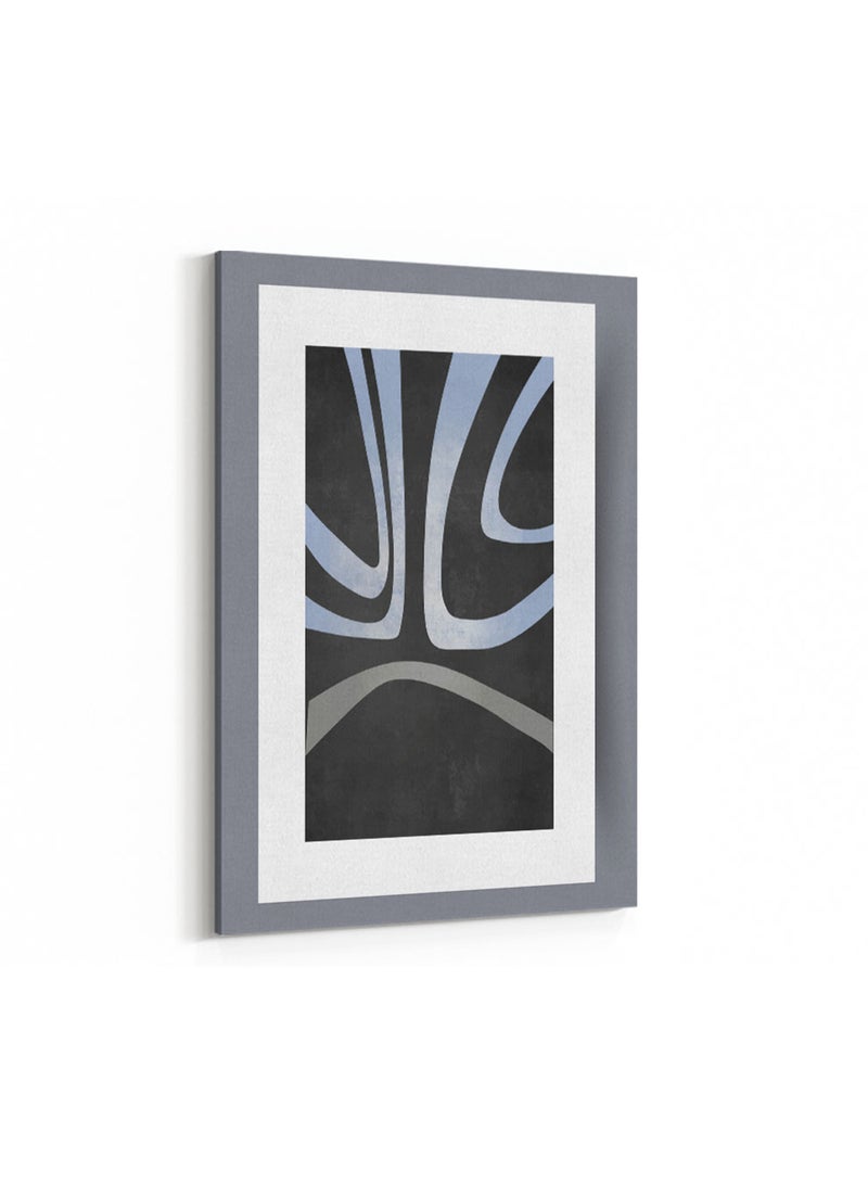 LOWHA Framed Canvas Wall Art Stretched Over Wooden Frame with Abstract Painting - Image 4