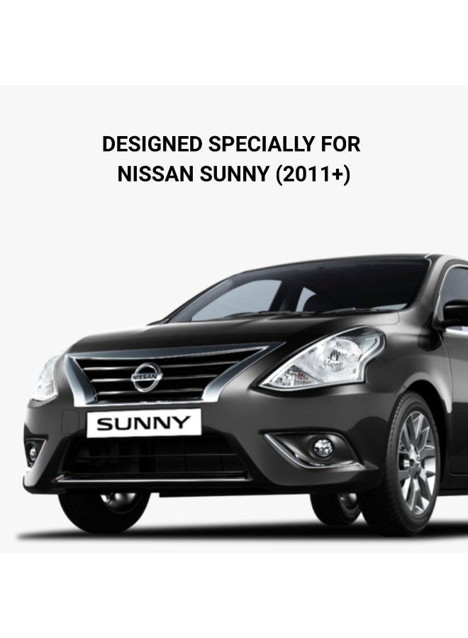 MOTOR FIT Gloss White Rear Trunk Spoiler for Nissan Sunny Sedan (2011–2026) | N17 N18 | Boot Lip Spoiler | No-Drill Installation - Image 2