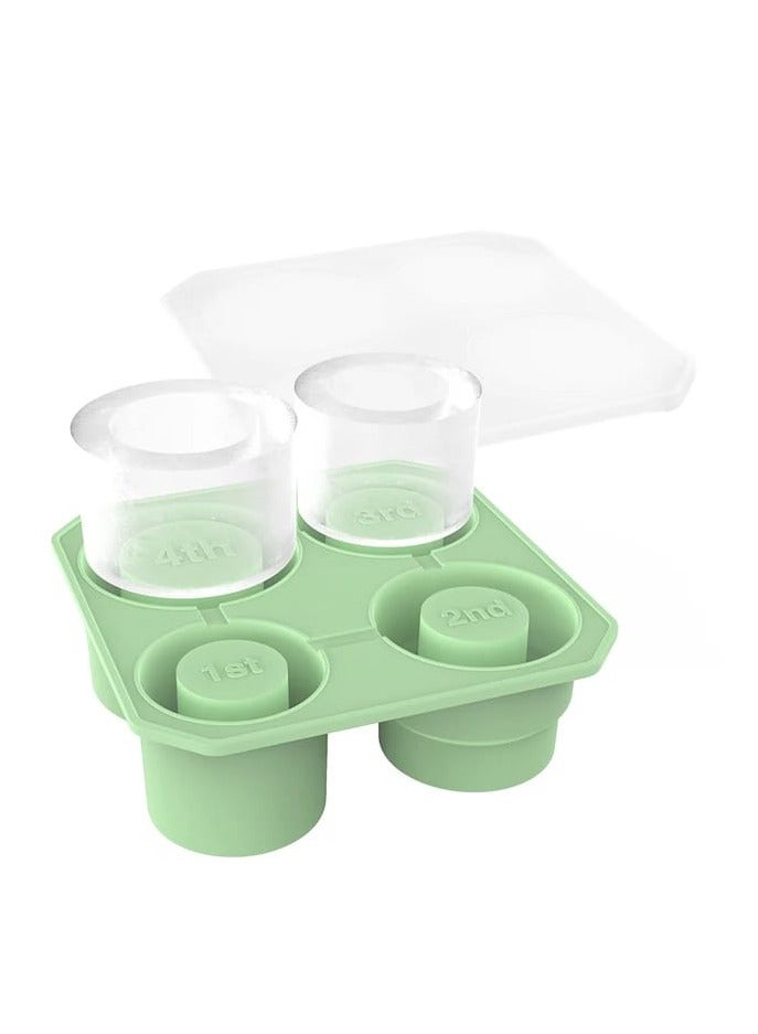 Liying Ice Cube Tray For Stanley Cup 30-40 Oz,Silicone Stanley Ice Mold For Stanley Cup,Cylinder-Shaped Stanley Cup Ice Mold With Lid For Drinks, Coffee (Multicolour) #2  - Image 1