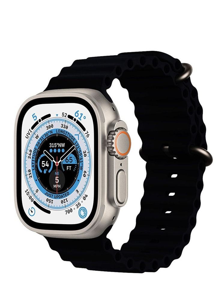 BML - Ultra Smart Watch BW30 Ultra Men's And Boy's Sports Watch 49mm With Two Straps, iOS and Android Black - Image 1