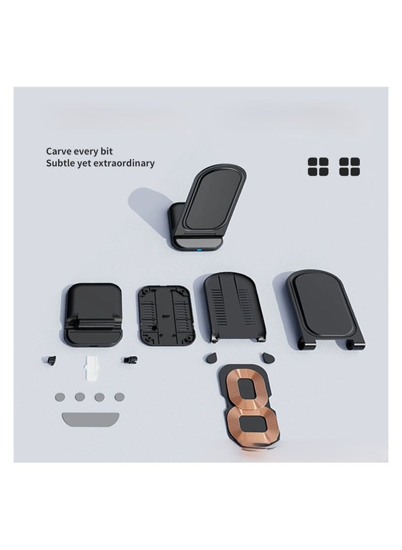 Foldable Phone Stand Wireless Fast Charge Support Huawei Portable Wireless Charger  - Image 2
