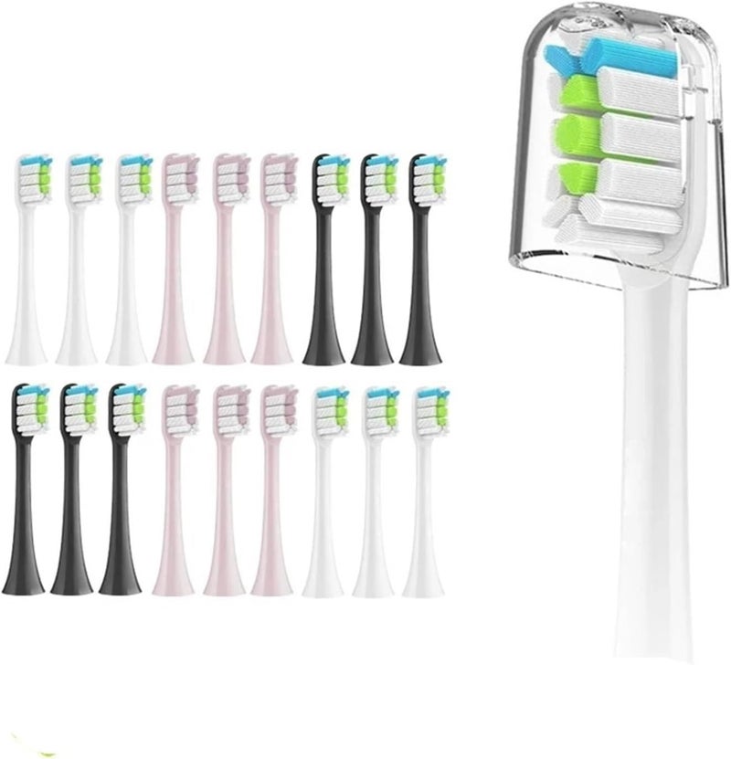 Replacement Brush Heads， Compatible for X3 X5 V1 X3U 5-10pcs Bristle Electric Toothbrush Sealed Packed(5pink) - Image 3