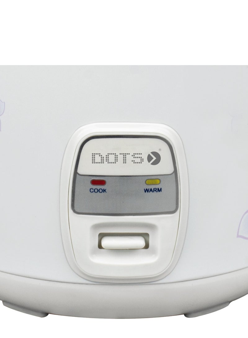 دوتس طباخ أرز بالبخار , سعة 1.5 لتر , 500واط , أبيض, RCD-105W - Image 2
