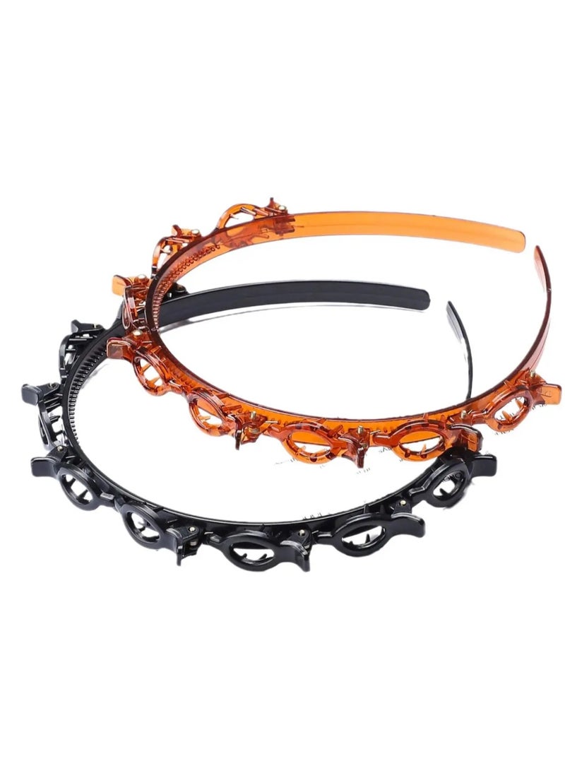 Cute Hair Clip Decor Hairband , Novelty Multifunction Hair Hoop with Clips, Fashionable Hair Accessories for Women, Minimalist Headwear, Trendy Hair Hoop,mothers day gift ,mothers day gift ideas - Image 3