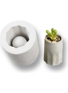 Glance Concrete Flower Pot Silicone Mold 4 cm x 5.1 cm No:57  - Image 2
