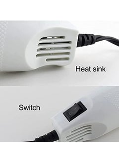 Alruht Mini Hot Air Gun, Portable Heat Shrink Gun for Embossing Wrapping Paint Drying Crafts Electronics DIY  - Image 4