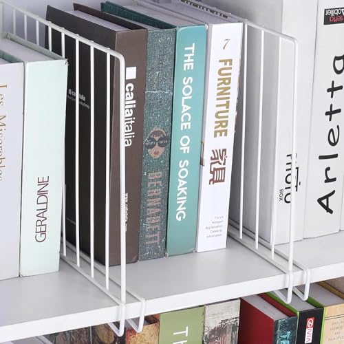 Inditradition Wardrobe Shelf Divider, Shelf Organizer Partition, Closet Shelf Separator | for 10-20 mm Thick Shelf (12.2 x 9.5 Inches, Metal, White) - Pack of 3 - Image 3